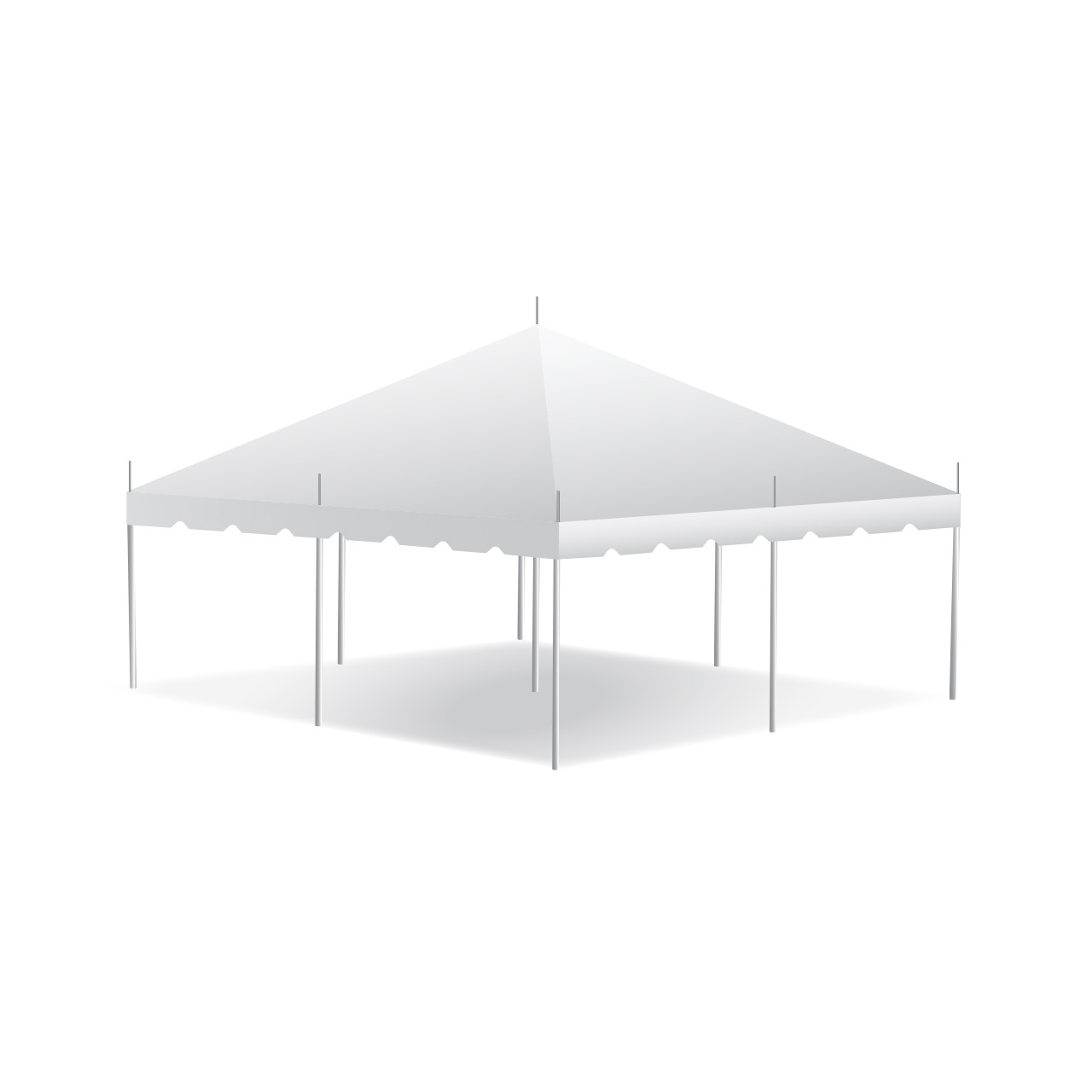 20' x 20' Presto Series Pole Canopy, 1 Piece Tent Top, Complete