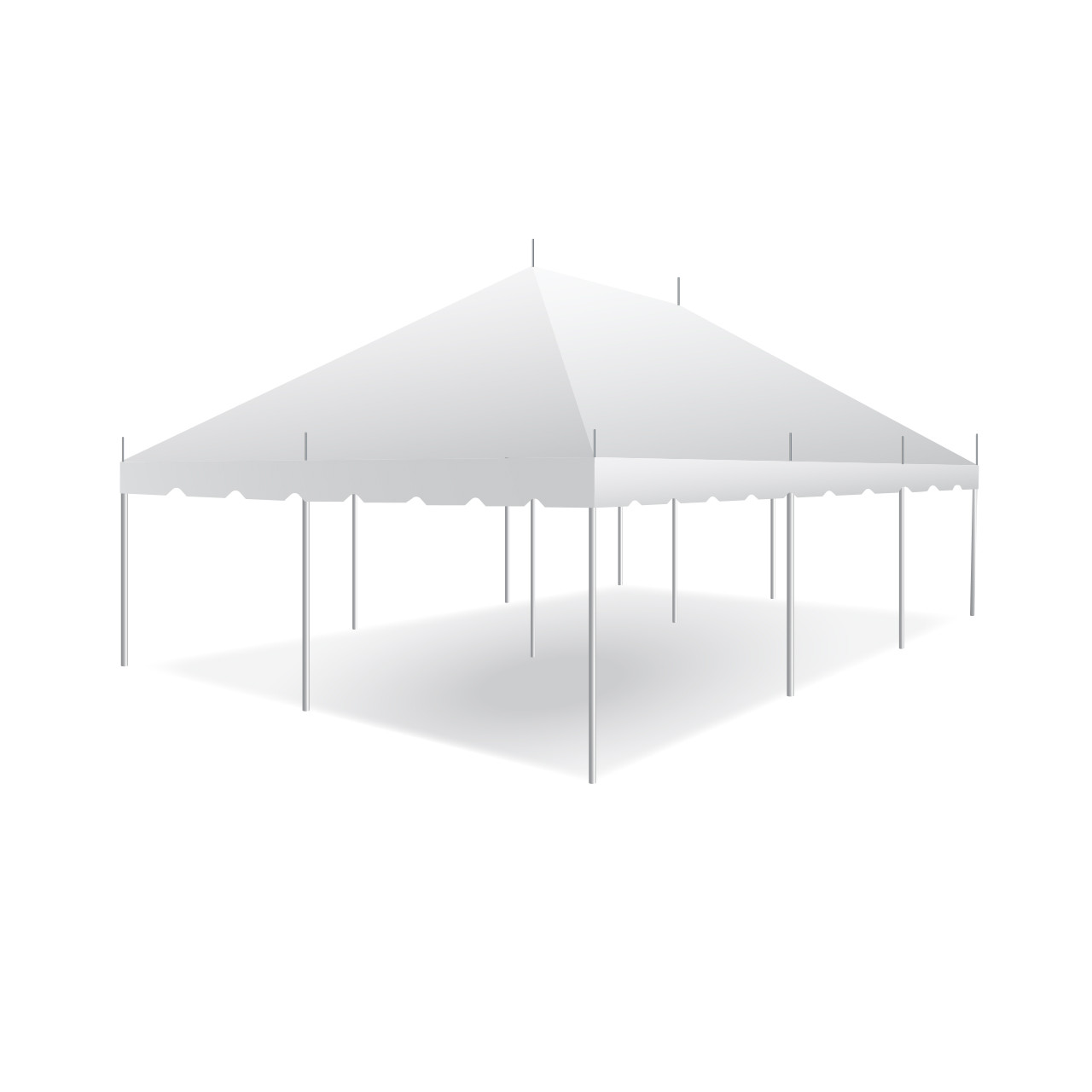 20' x 30' Classic Series Pole Tent, 1 Piece Tent Top, Complete