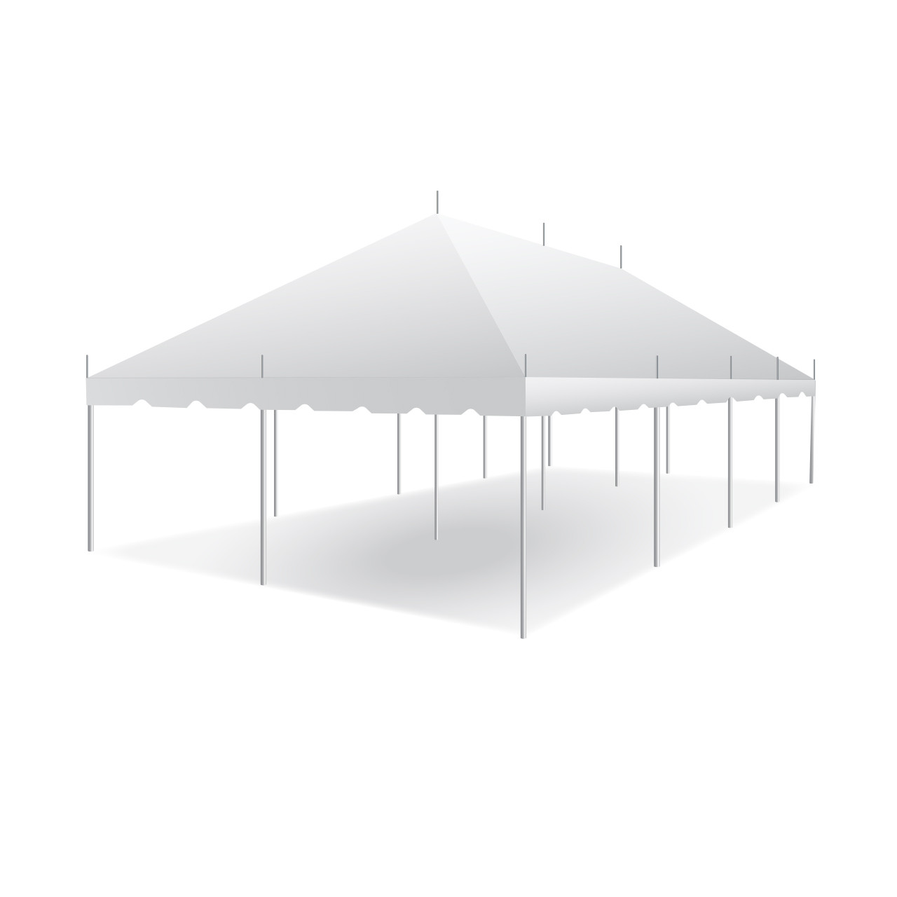 20' x 40' Classic Series Pole Tent, 1 Piece Tent Top, Complete