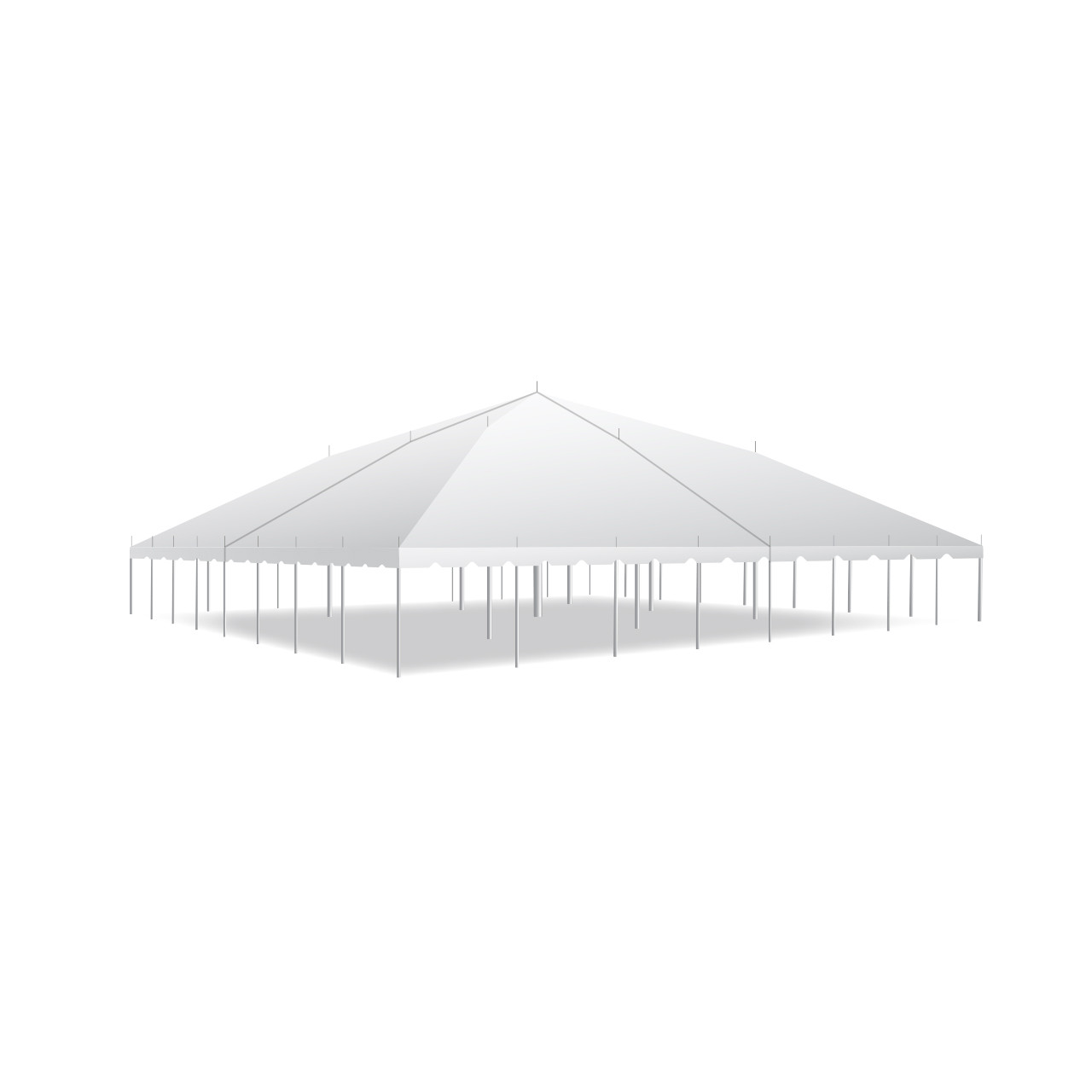 60' x 60' Classic Series Pole Tent, Sectional Tent Top, Complete