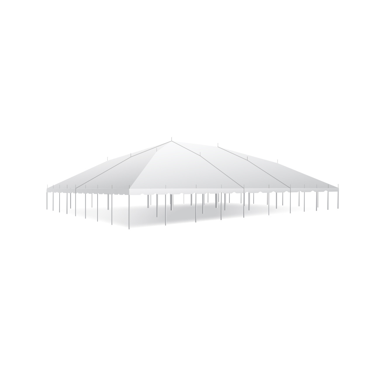 60' x 80' Classic Series Pole Tent, Sectional Tent Top, Complete
