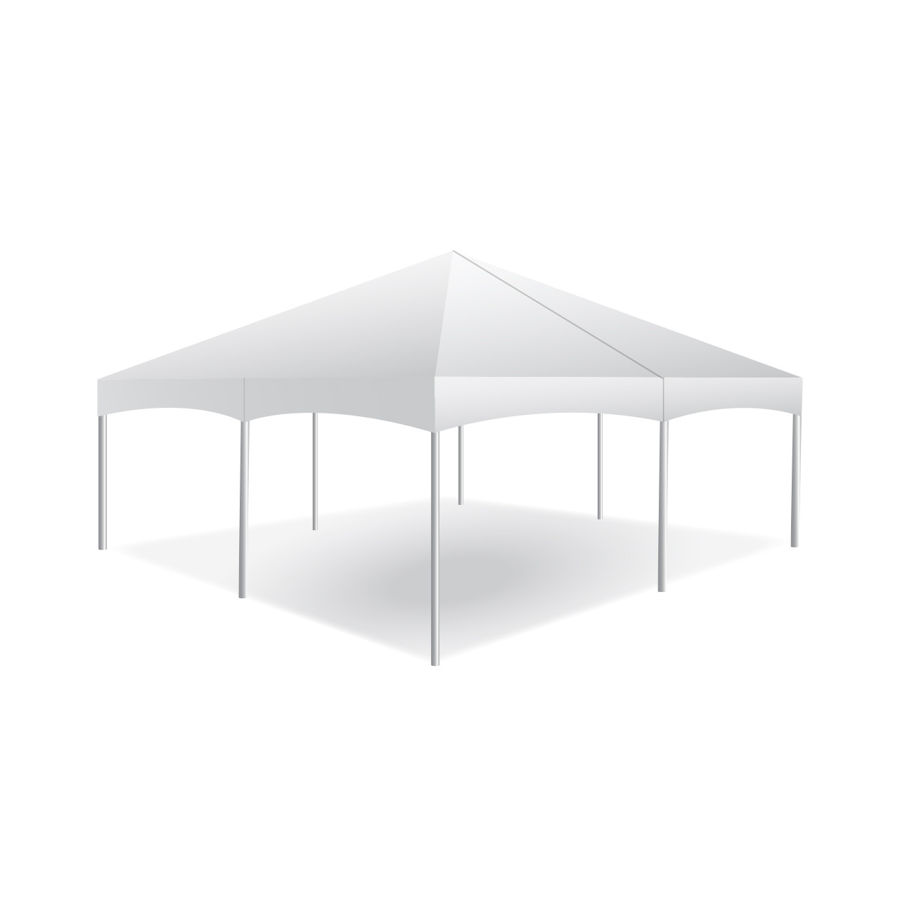 20' x 20' Master Series Frame Tent, Sectional Tent Top, Complete