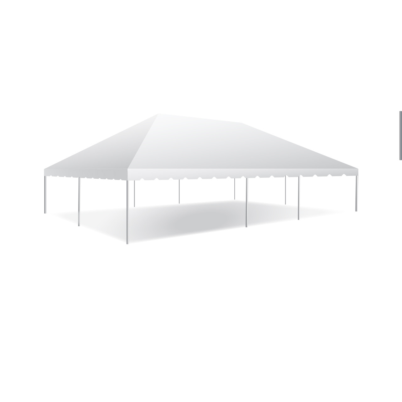 30' x 40' Classic Series Frame Tent, 1 Piece Tent Top, Complete