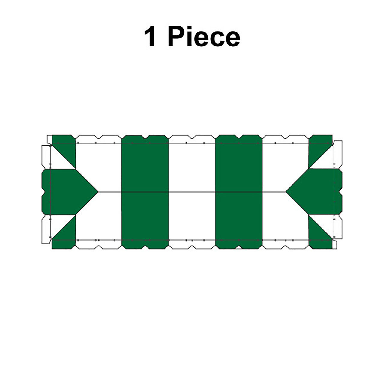 10' x 30' Classic Frame Tent, 1 Piece, 16 oz. Ratchet Top Replacement