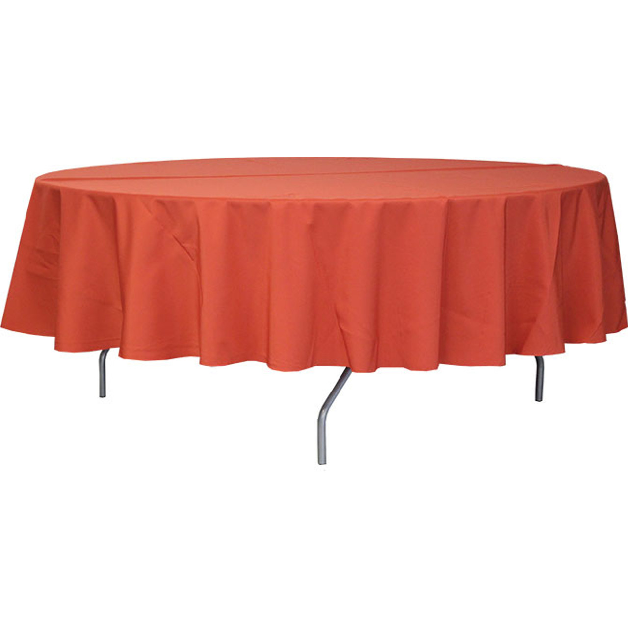 108" White Round Tablecloth