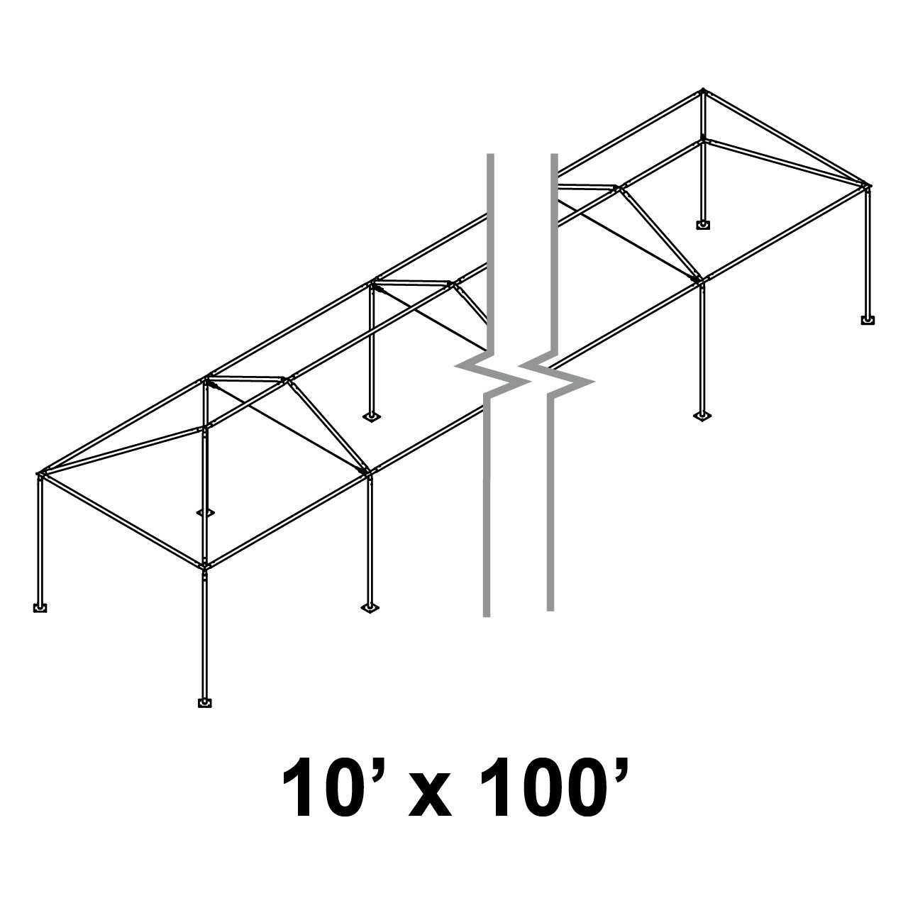 10' x 100' Classic Series Frame