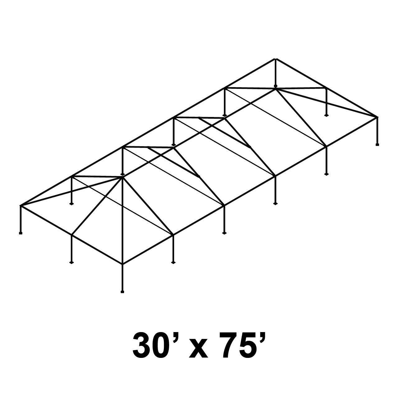 30' x 75' Classic Series Frame