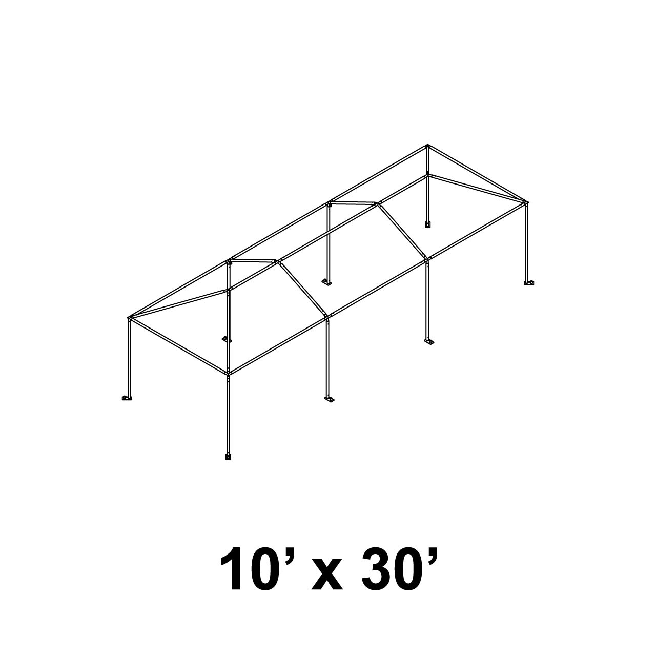 10' x 30' Master Series Frame