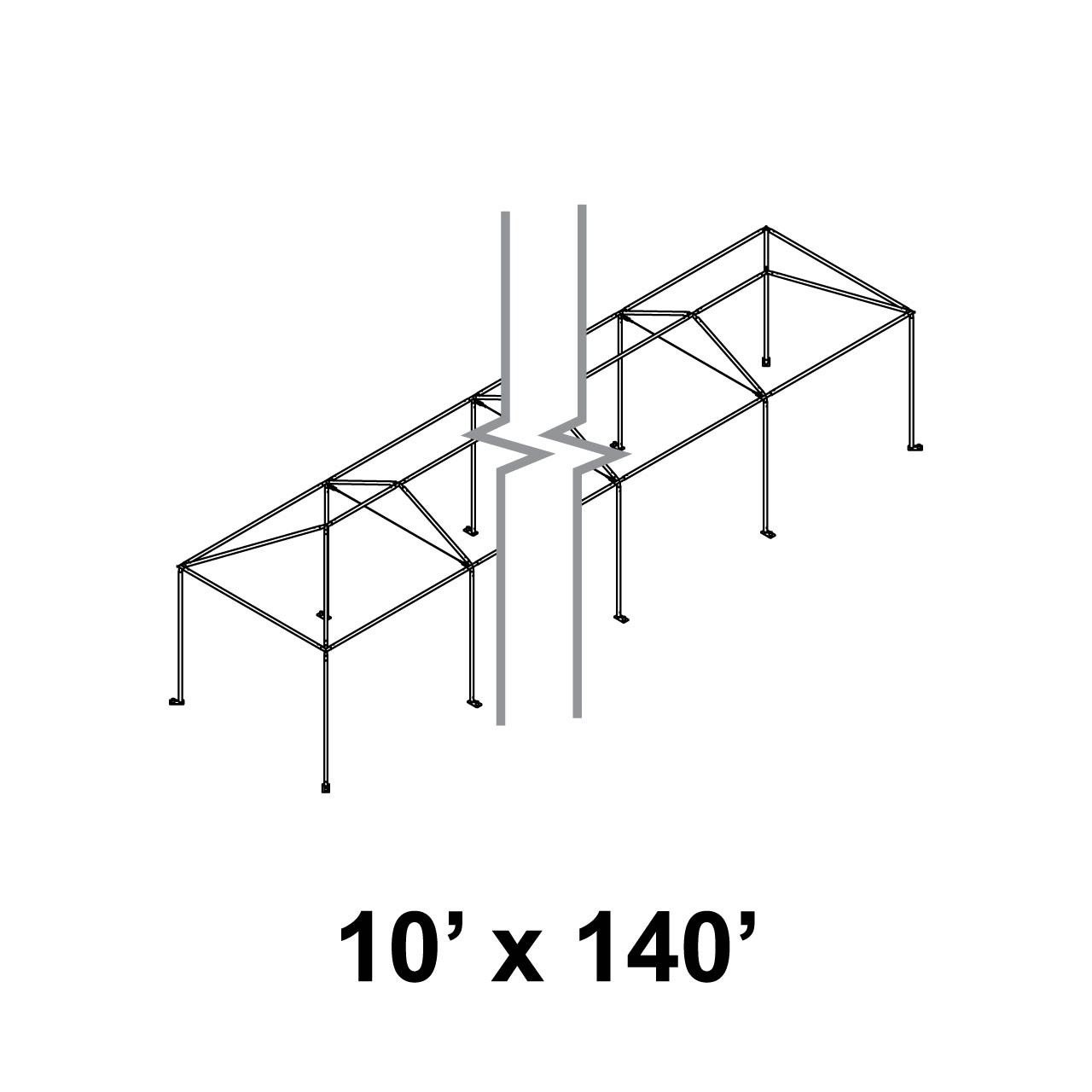 10' x 140' Master Series Frame