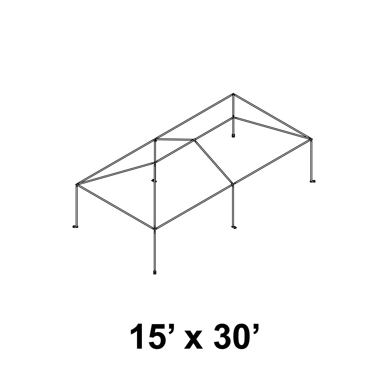 15' x 30' Master Series Frame