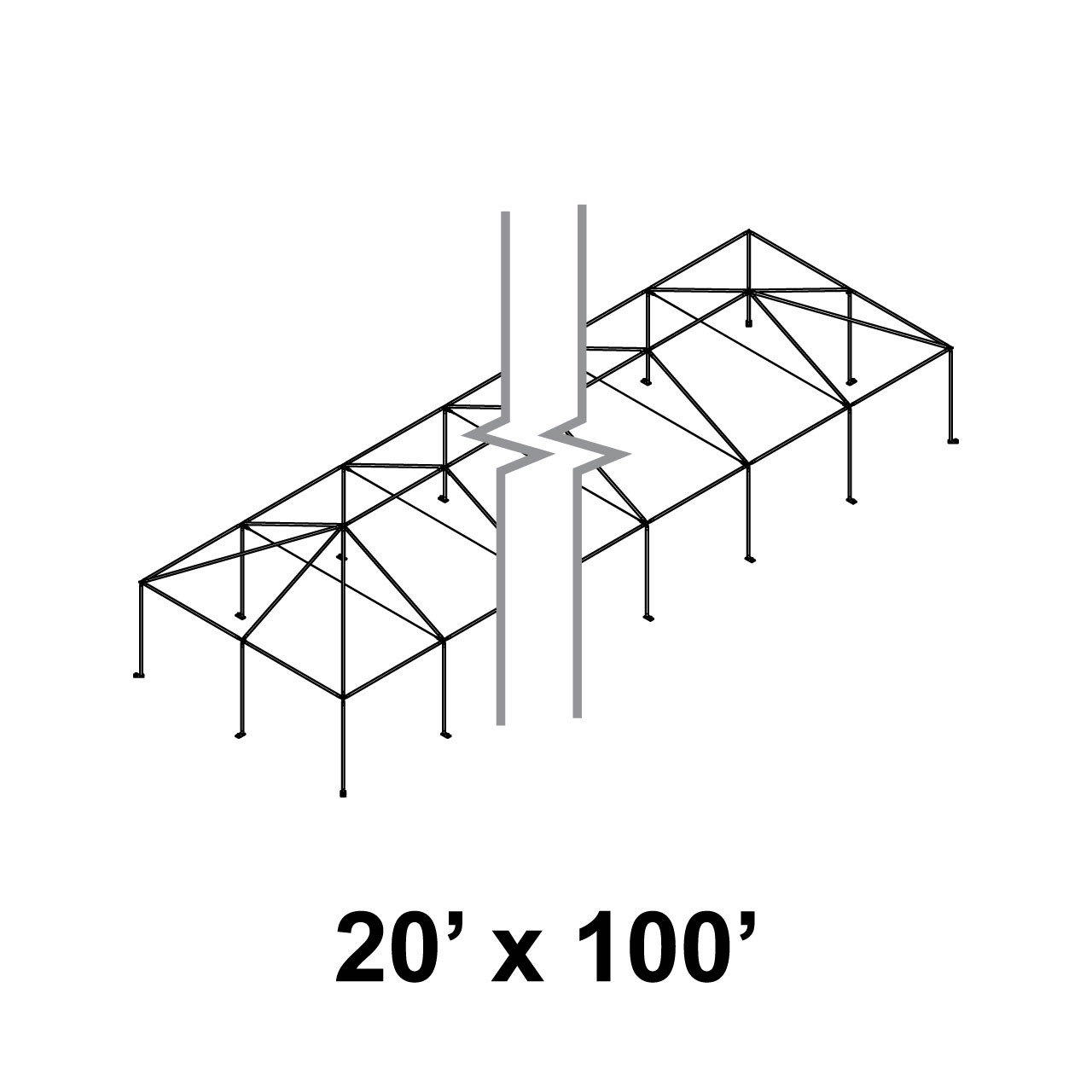 20' x 100' Master Series Frame