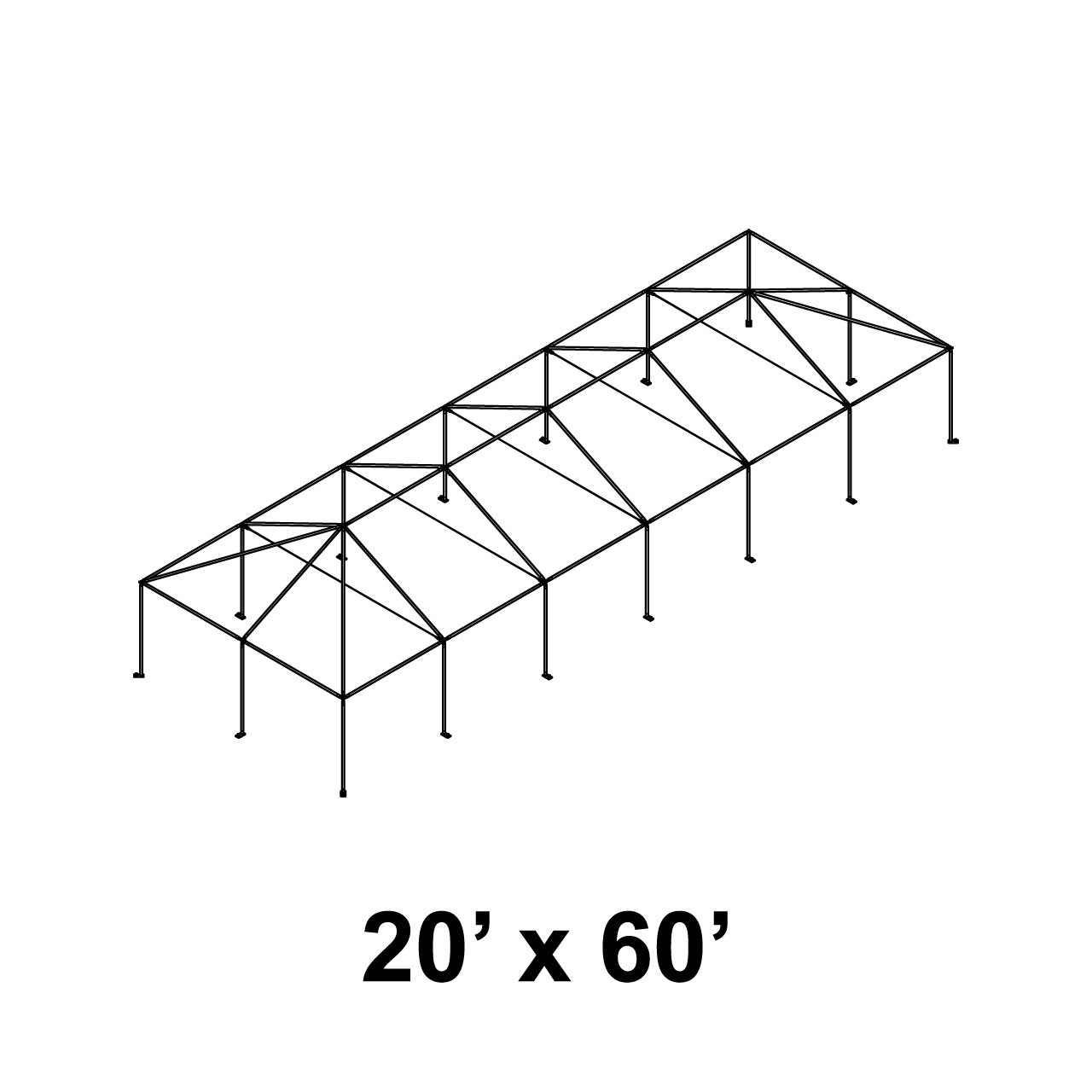 20' x 60' Master Series Frame