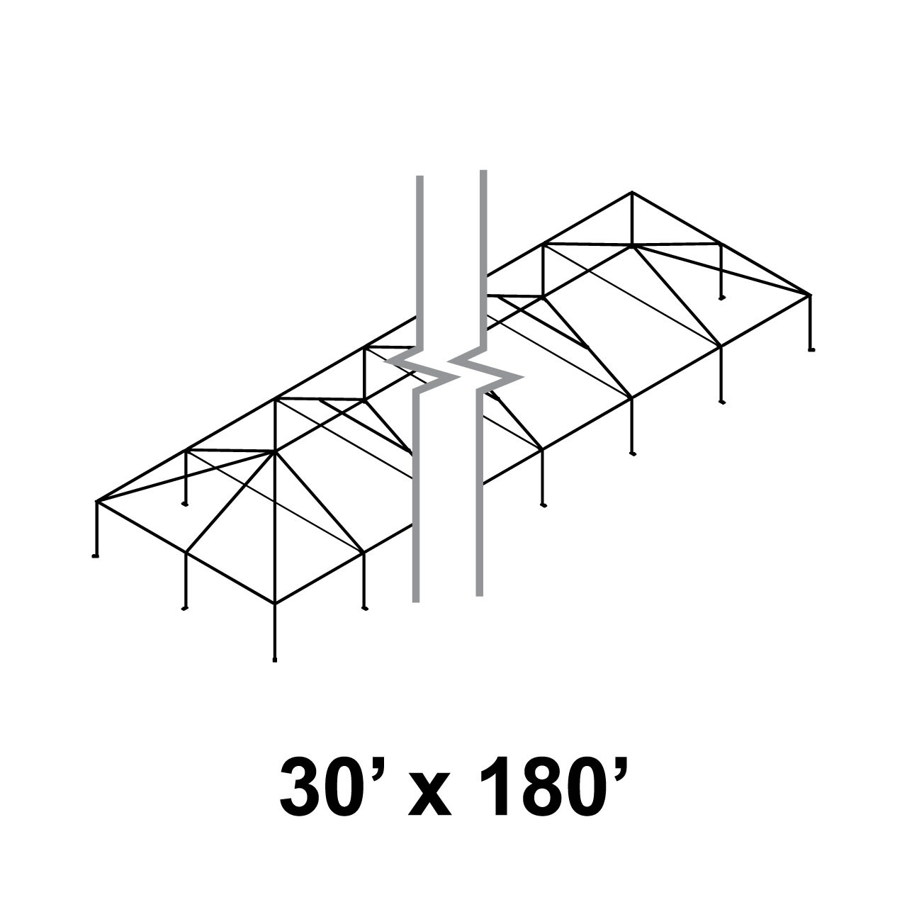 30' x 180' Master Series Frame