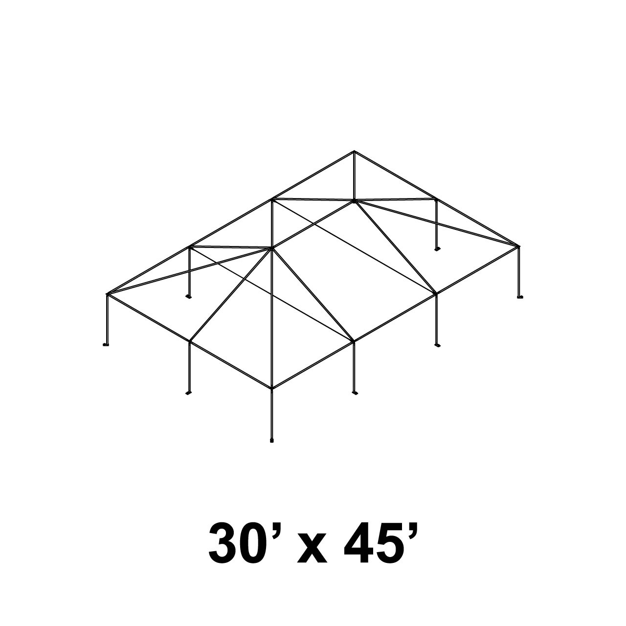 30' x 45' Master Series Frame