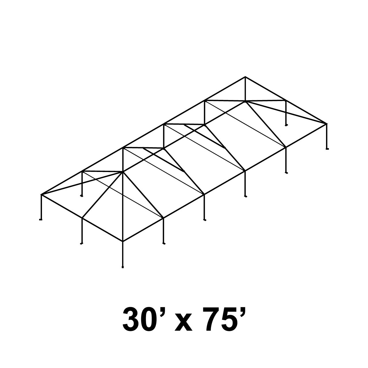 30' x 75' Master Series Frame