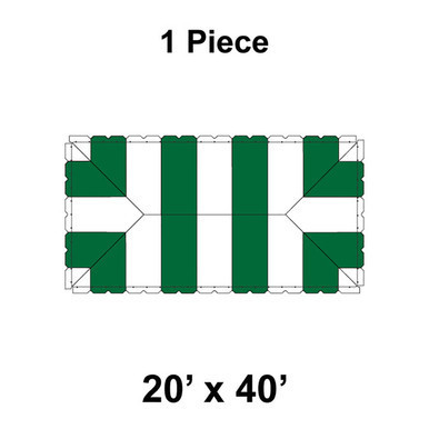 20x40 Classic Frame Ratchet Top - New/Replacement