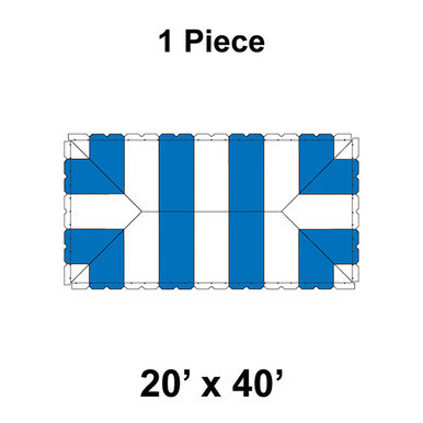 20x40 Classic Frame Ratchet Top - New/Replacement