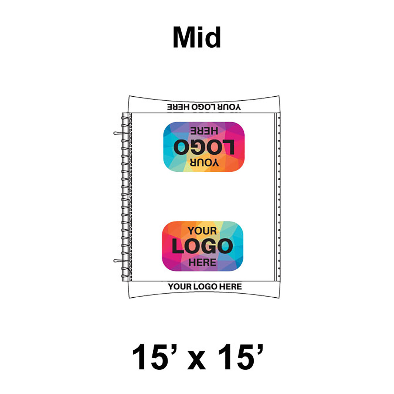 15' x 15' Master Frame Tent Top, Mid Section