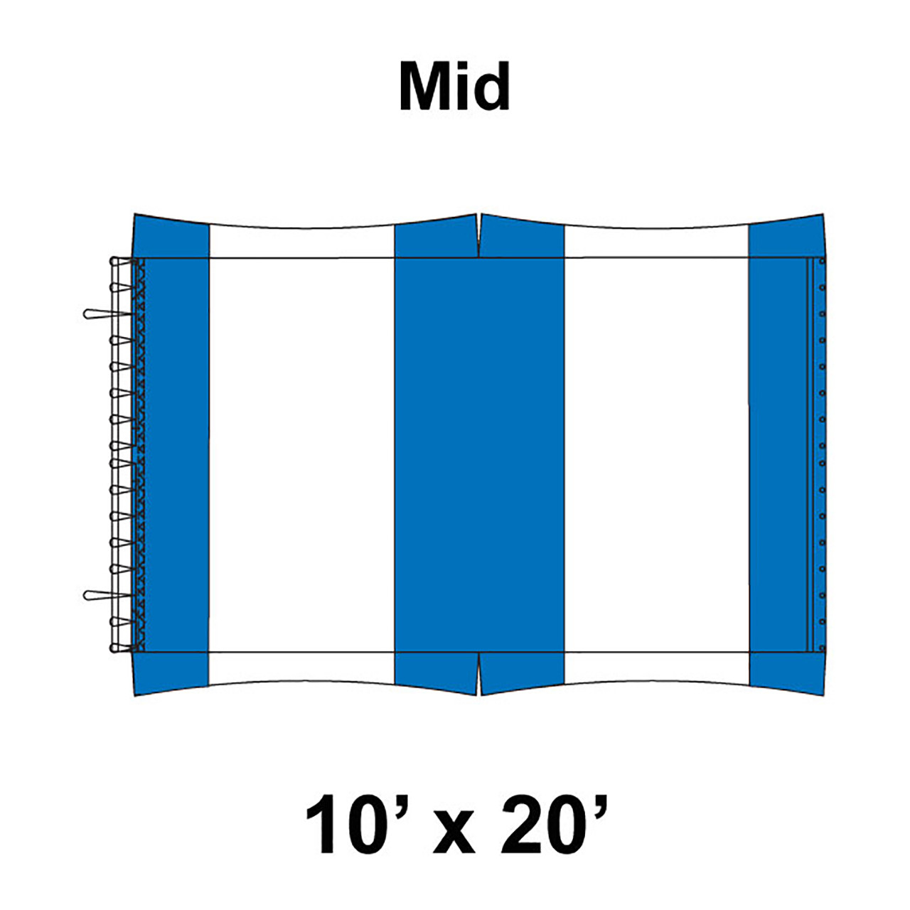 10' x 20' Master Frame Tent Top, Mid Section