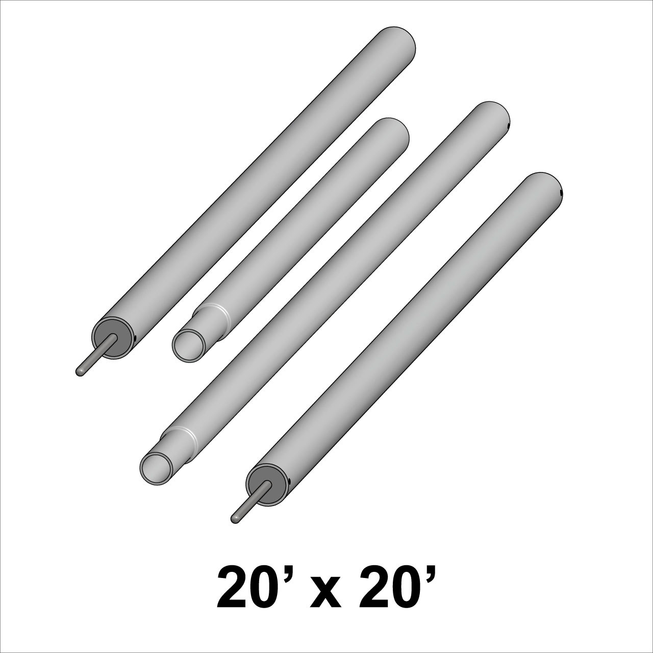 20' x 20' Classic Series Pole Kit