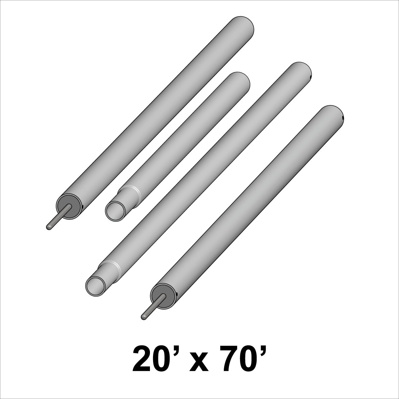 20' x 70' Classic Series Pole Kit