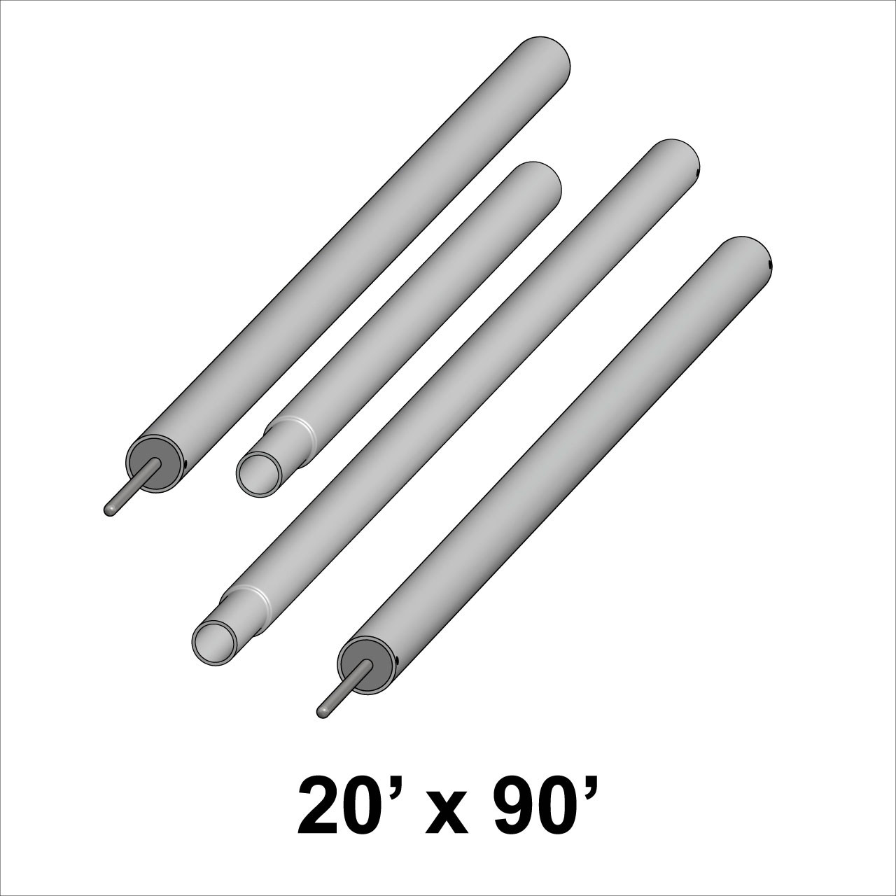 20' x 90' Classic Series Pole Kit