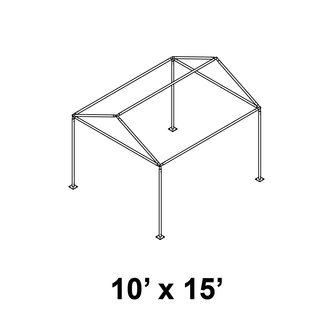 10' x 15' Gable Series Frame