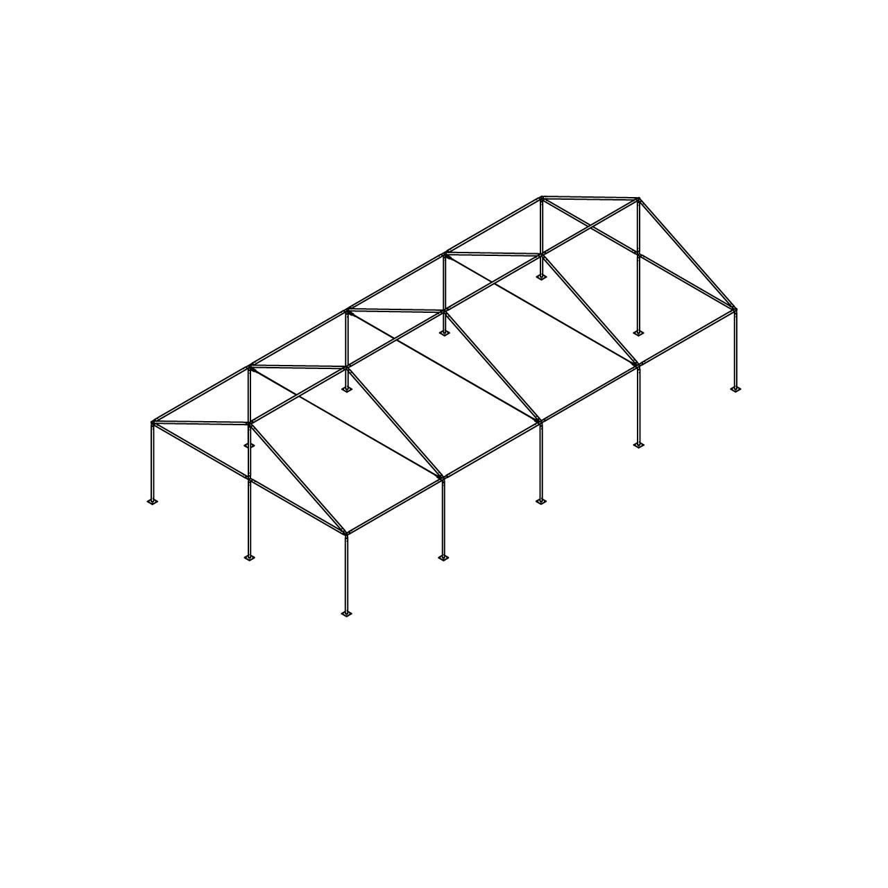 20' x 40' Gable Series Frame