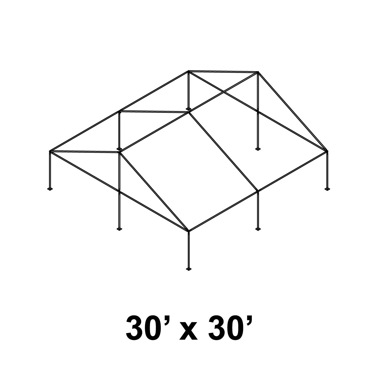 30' x 30' Gable Series Frame