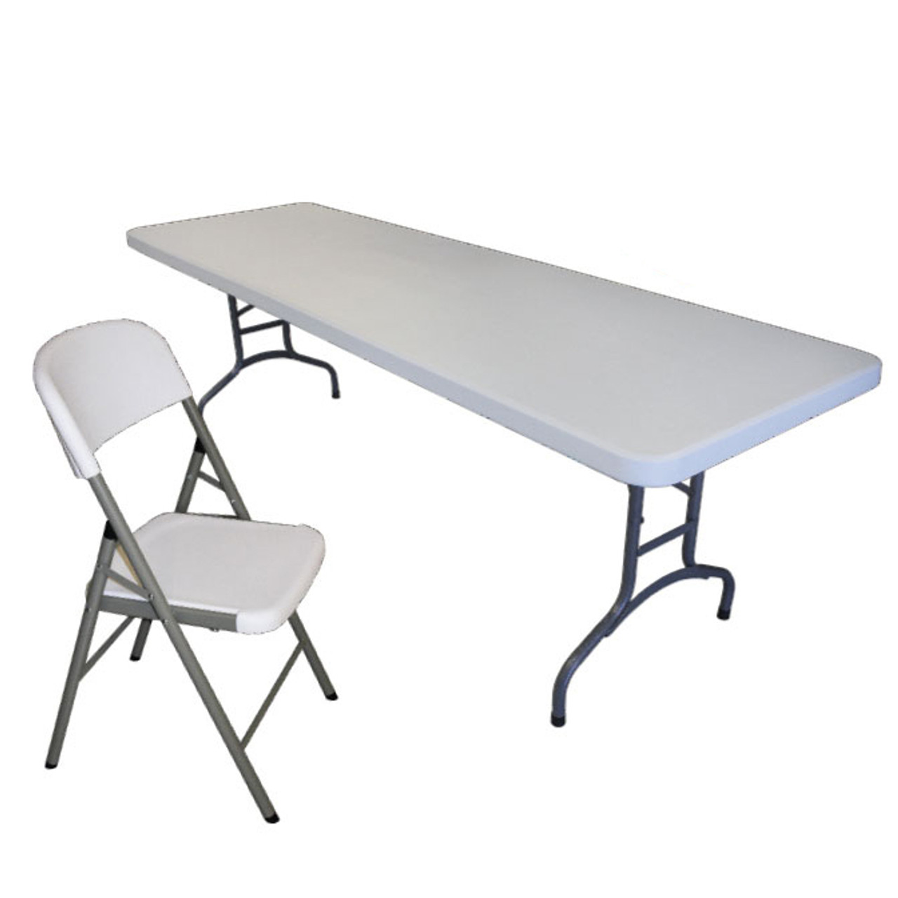 Mayfield Chair and 8' Resin Banquet Table Set