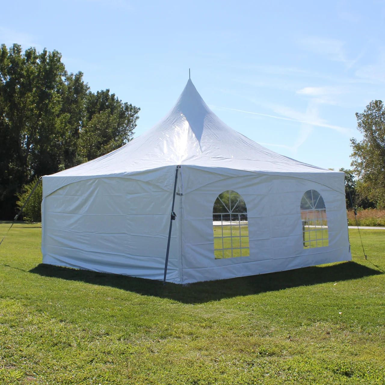 8' x 20' Cross Cable Cathedral Window Sidewalls