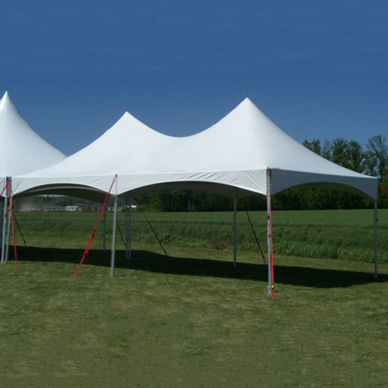 15' x 30' Pinnacle Series, White Cross Cable Tent, Complete.