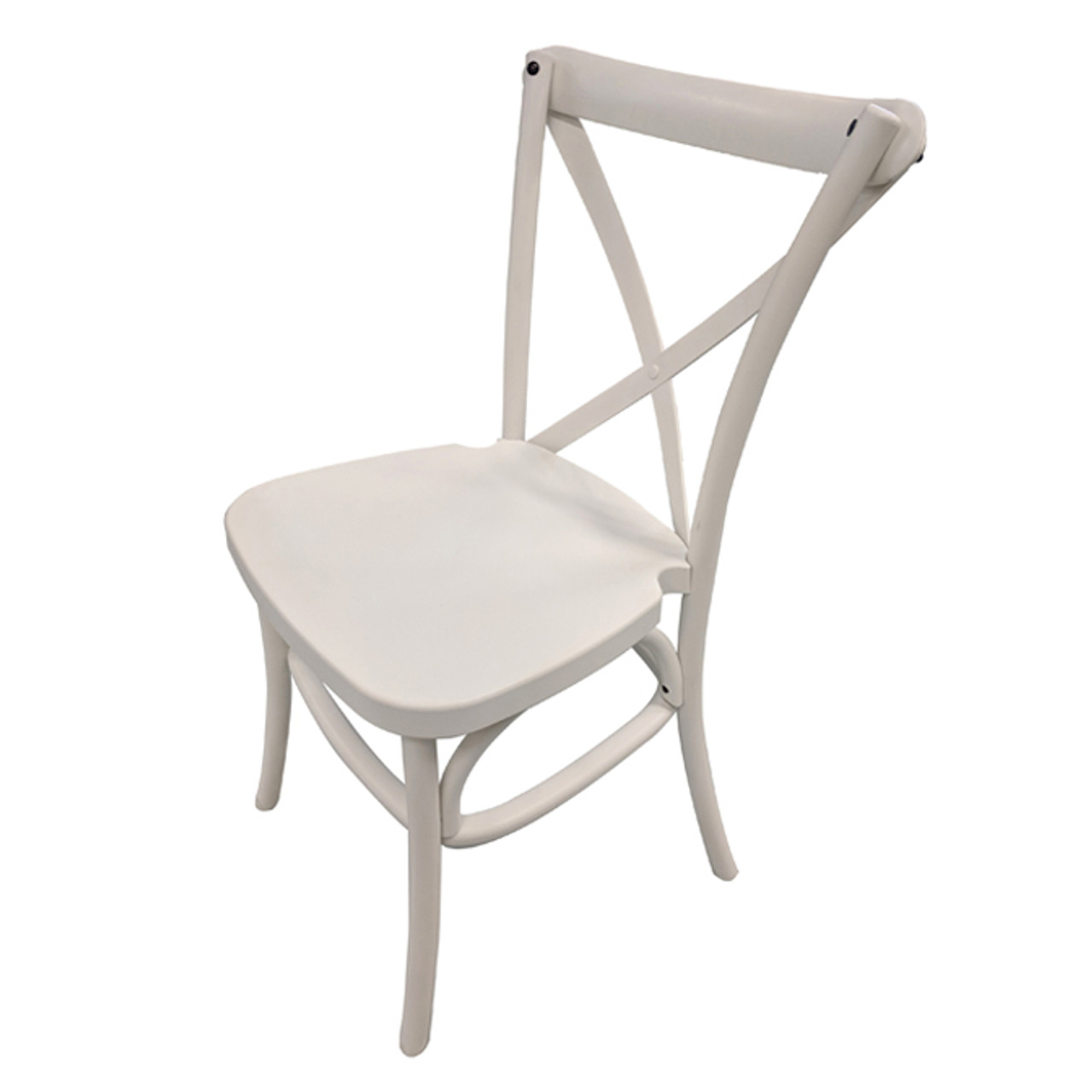 White Dover Cross Back Chair