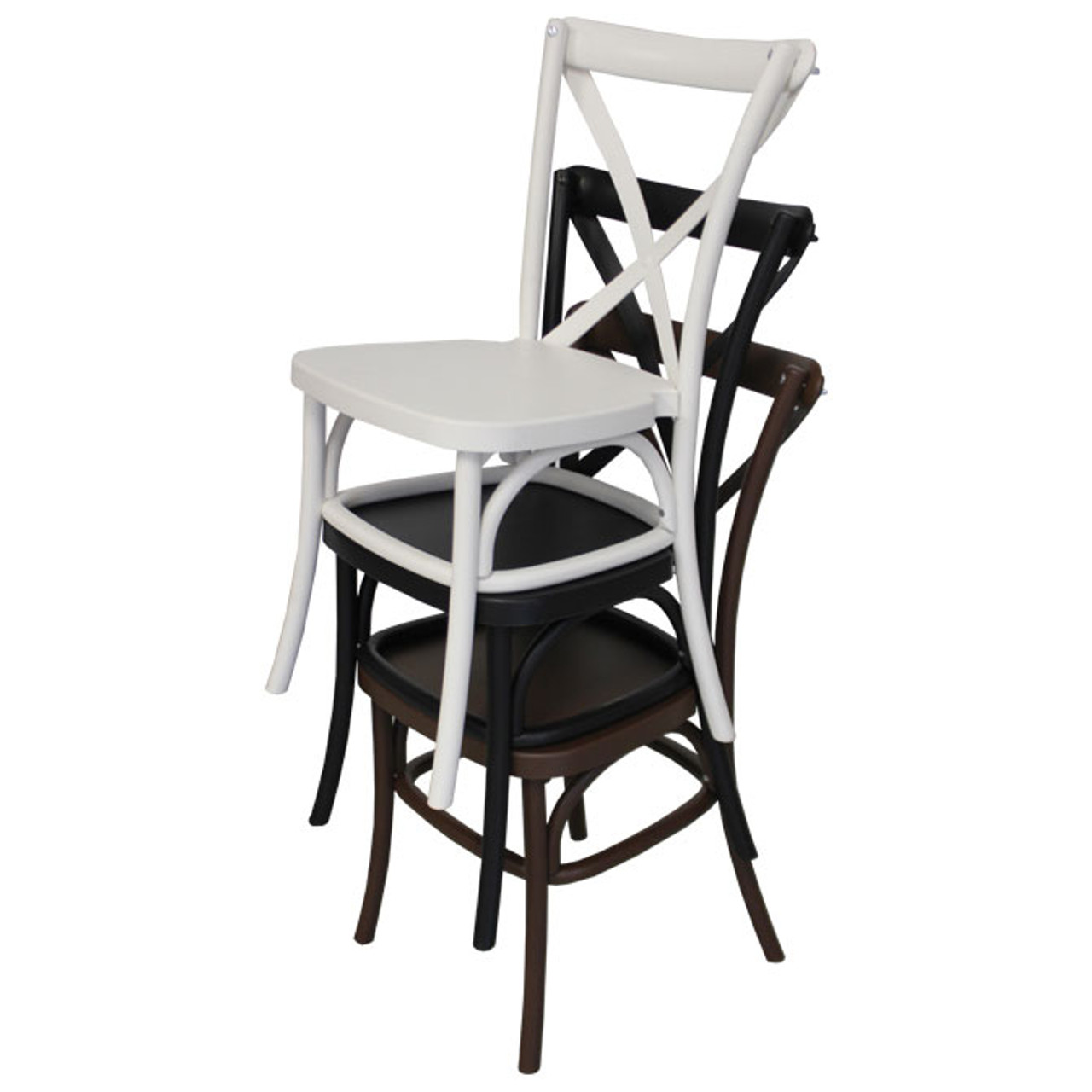 White Dover Cross Back Chair