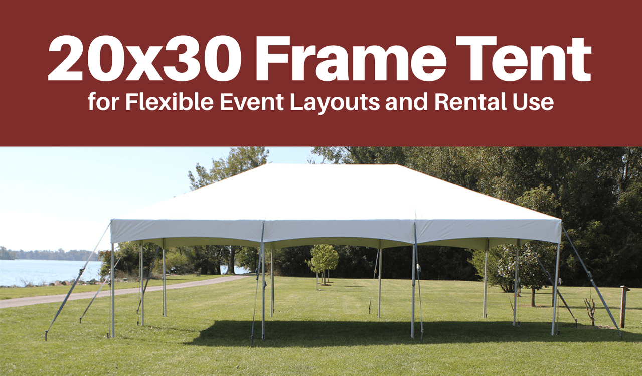 20x30 Frame Tent for Flexible Event Layouts and Rental Use