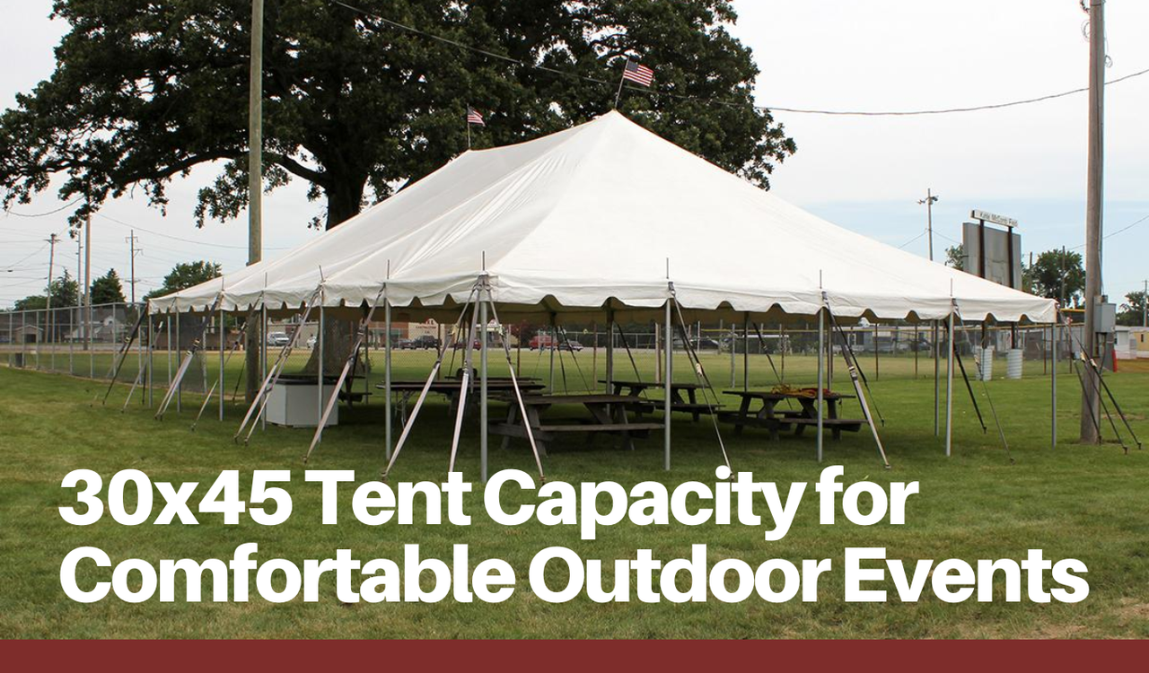 30x45 Tent Capacity for Comfortable Outdoor Events