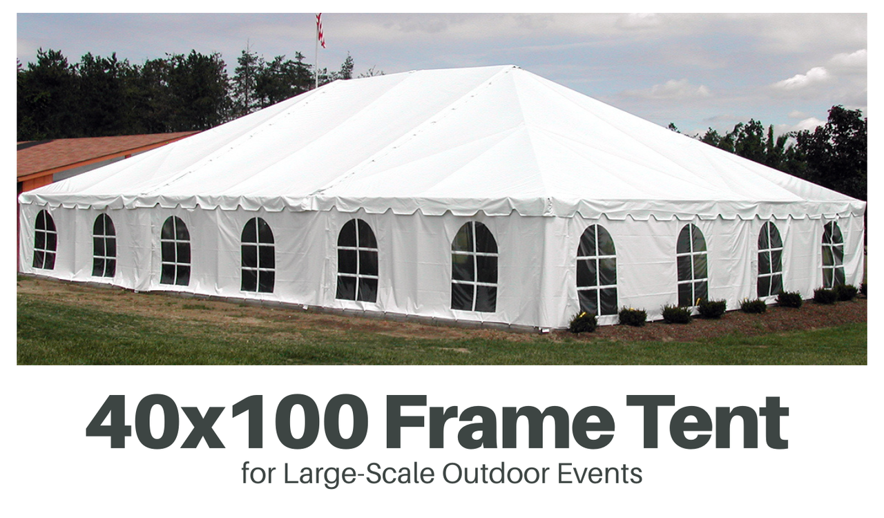 40x100 Frame Tent for Large-Scale Outdoor Events