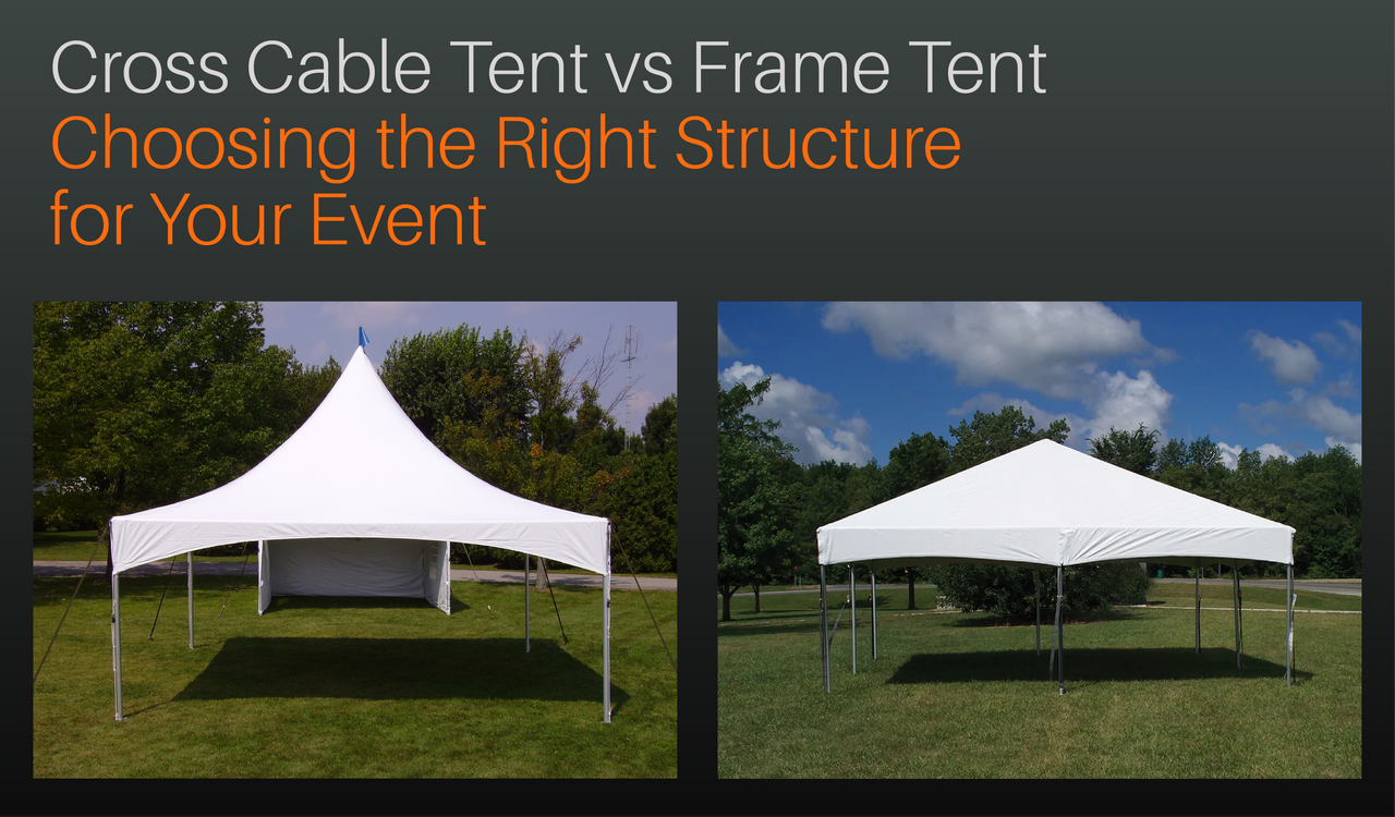 Cross Cable Tent vs Frame Tent: Choosing the Right Structure for Your Event