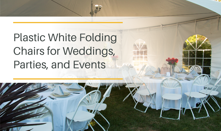 Plastic White Folding Chairs for Weddings, Parties, and Events