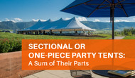Sectional or One-Piece Party Tents: A Sum of Their Parts