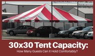 30x30 Tent Capacity: How Many Guests Can It Hold Comfortably?
