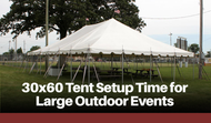 30x60 Tent Setup Time for Large Outdoor Events