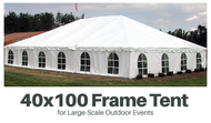 40x100 Frame Tent for Large-Scale Outdoor Events