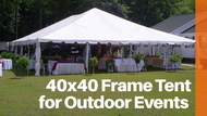 40x40 Frame Tent for Outdoor Events