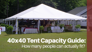 40x40 Tent Capacity Guide: How many people can actually fit?