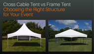 Cross Cable Tent vs Frame Tent: Choosing the Right Structure for Your Event