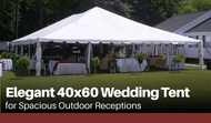 Elegant 40x60 Wedding Tent for Spacious Outdoor Receptions