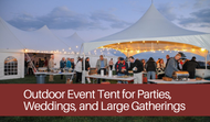Outdoor Event Tent for Parties, Weddings, and Large Gatherings