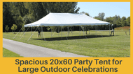Spacious 20x60 Party Tent for Large Outdoor Celebrations 