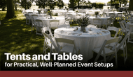 Tents and Tables for Practical, Well-Planned Event Setups